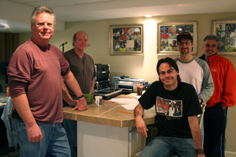 Some of the crew during a Travis Cooper CD project.